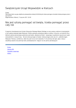 Generuj PDF - Świętokrzyski Urząd Wojewódzki w Kielcach
