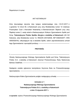 Uchwała nr 1 z 27 kwietnia 2010r