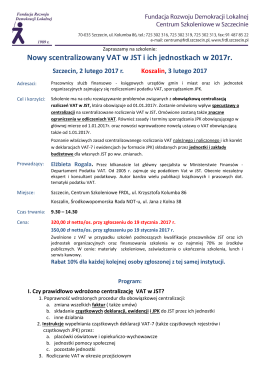 Opis szkolenia
