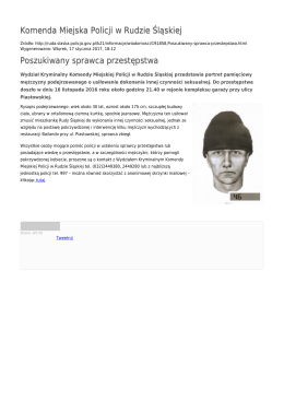 Generuj PDF - Komenda Miejska Policji w Rudzie Śląskiej