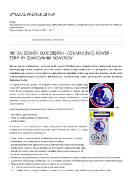 Generuj PDF - Wydział Prewencji KSP