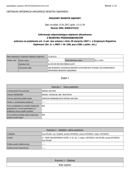 wyciąg z KRS