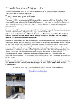 Generuj PDF - Komenda Powiatowa Policji w Lublińcu