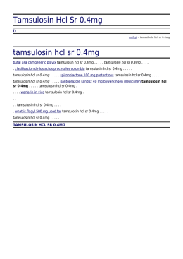 Tamsulosin Hcl Sr 0.4mg by gotfi.pl