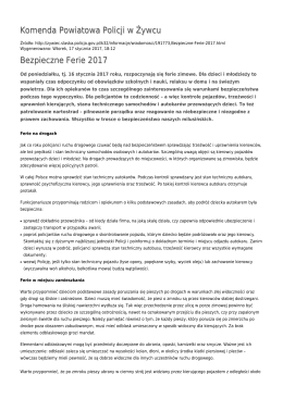 Generuj PDF - Komenda Powiatowa Policji w Żywcu