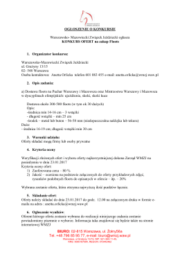konkurs ofert