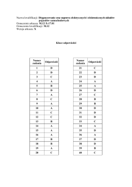 M.12 Diagnozowanie oraz naprawa elektrycznych i