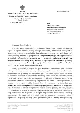 Wystąpienie Zastępczyni RPO Sylwii Spurek do Ministra