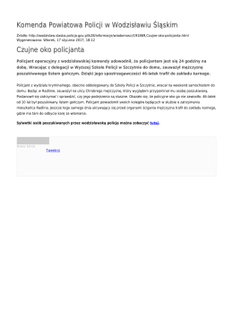 Generuj PDF - Komenda Powiatowa Policji w Wodzisławiu Śląskim