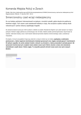 Generuj PDF - Komenda Miejska Policji w Żorach