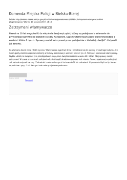 Generuj PDF - Komenda Miejska Policji w Bielsku