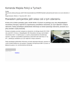 Generuj PDF - Komenda Miejska Policji w Tychach