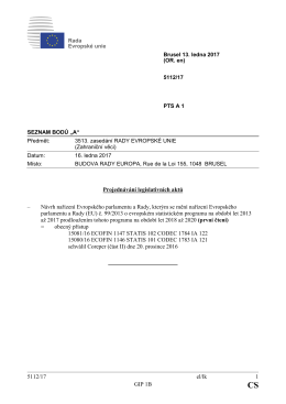 5112/17 el/lk 1 GIP 1B Projednávání legislativních aktů