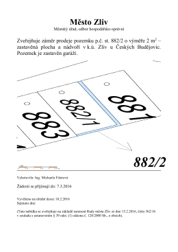 Prodej pozemku p č st 882-2