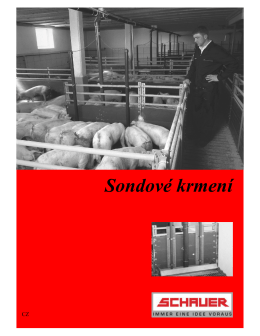 Sondové krmení - Schauer Agrotronic GmbH