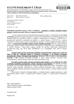 ST&Aacute;TN&Iacute; POZEMKOV&Yacute; &Uacute;ŘAD