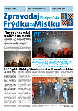 Zpravodaj Fr&yacute;dku&asymp;M&iacute;stku - Fr&yacute;dek