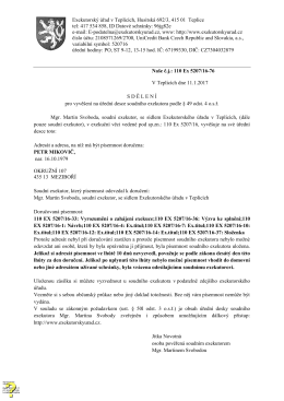 Exekutorsk&yacute; &uacute;řad v Teplic&iacute;ch, Husitsk&aacute; 692/3, 415 01 Teplice tel