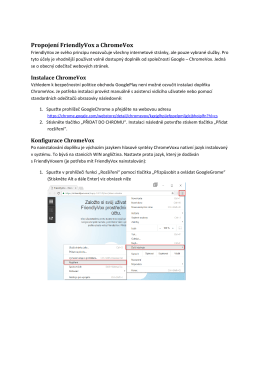 Propojení FriendlyVox a ChromeVox