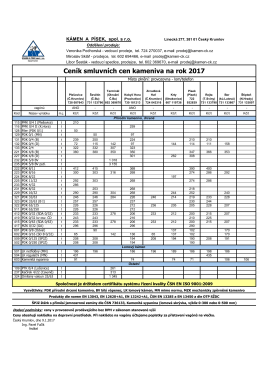 01 Ceník KaP ZÁKLAD Komplet 2017