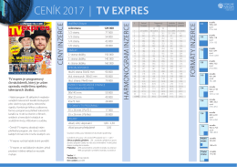 CENÍK 2017 | TV EXPRES