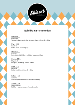 Nabídka na tento týden