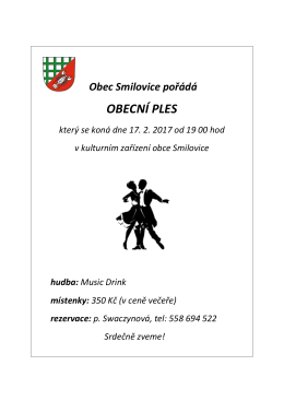 obecní ples