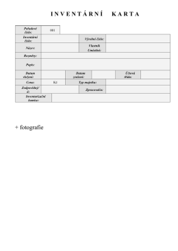 Invent&aacute;rn&iacute; karta