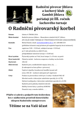 Turnaj - Radniční OPEN 2017