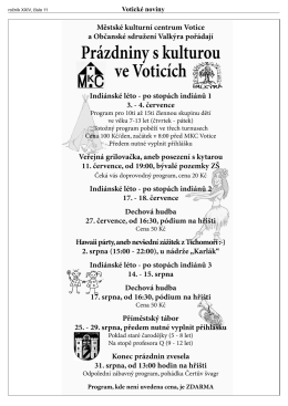 Votické noviny č. 11/2014 příloha