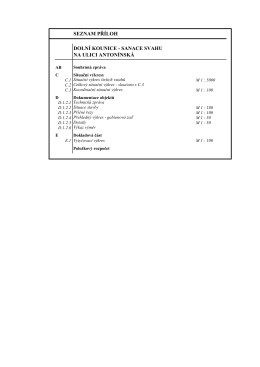 00 Seznam pr&iacute;loh