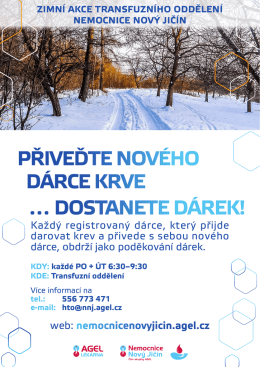 přiveďte nového dárce krve … dostanete dárek!