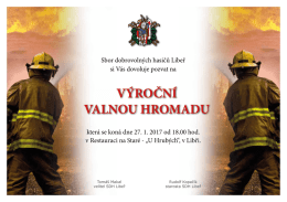 V&yacute;ročn&iacute; valn&aacute; hromada SDH Libeř