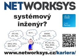 Networksys a.s. - Obchodní specialista, Systémový inženýr