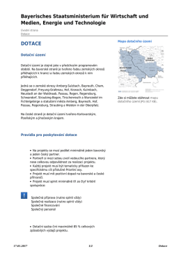 Dotace: INTERREG