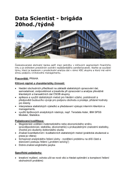 Data Scientist - brig&aacute;da