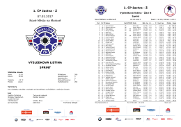 1. ČP žactva - Ž 07.01.2017 Nové Město na Moravě SPRINT