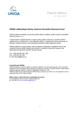 Tiskov&eacute; sdělen&iacute;