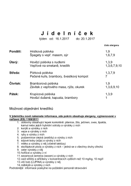J í d  e  l  n  í č e  k