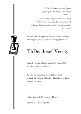 ThDr. Josef Veselý