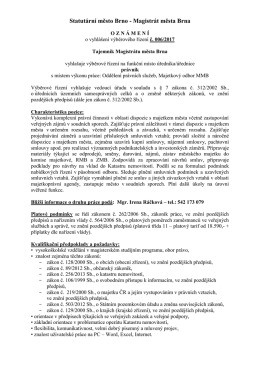 Statutární město Brno - Magistrát města Brna