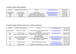Povodňová komise Města Hustopeče Povodňová komise Města