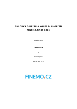 Smlouva o úpisu a koupi dluhopisů