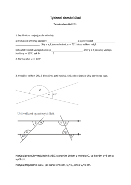 Týdenní domácí úkol