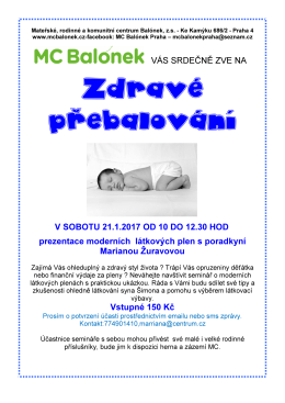 Zdravé přebalování