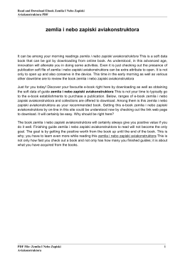 zemlia i nebo zapiski aviakonstruktora pdf