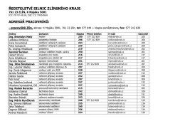 tel. seznam - ŘSZK - Ředitelstv&iacute; silnic Zl&iacute;nsk&eacute;ho kraje