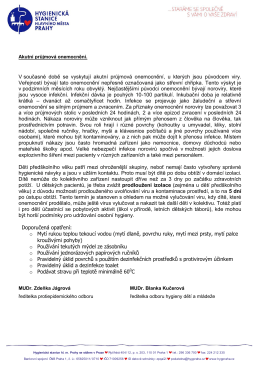 Hlavičkový papír KHSSTC - Hygienická stanice hlavního města Prahy
