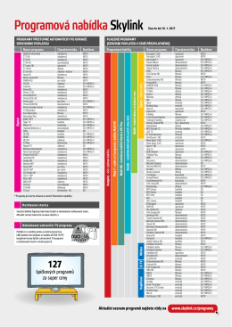 Programová nabídkaSkylink