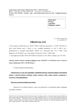 Stáhnout PDF - Exekutorský úřad Praha 6